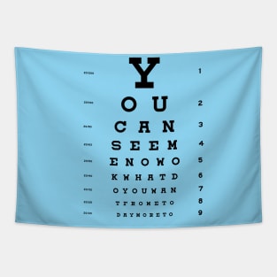 Eye Chart Tapestry