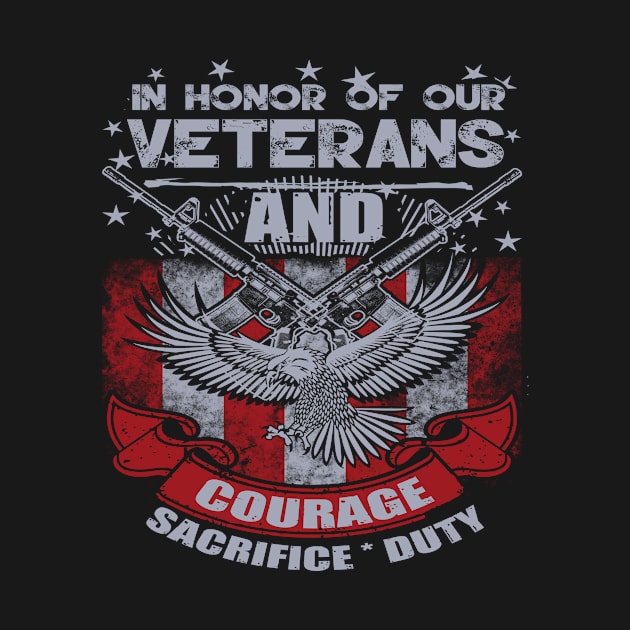 Veterans Shirt Honor our DEFENDER TEE by TeeRock