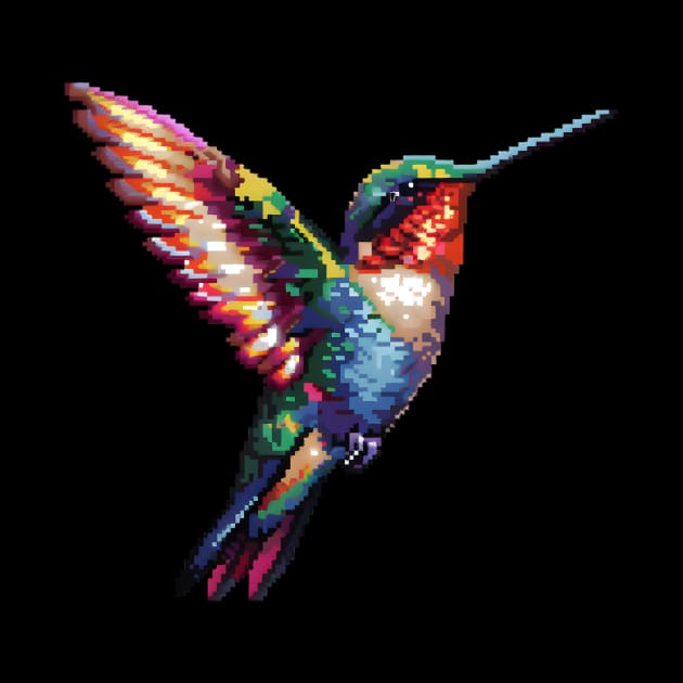 Pixel Hummingbird by Animal Sphere