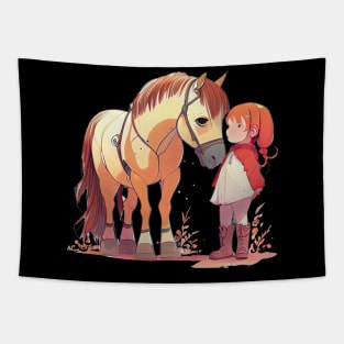 Colorful Fjord Horse Artwork 31 Tapestry