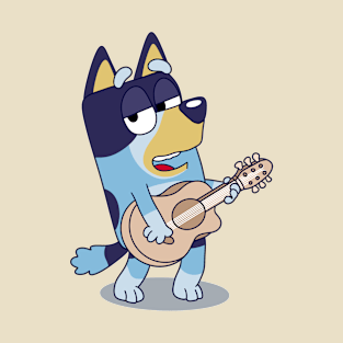 Bluey Playing a Guitar T-Shirt