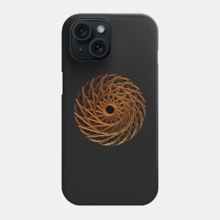 Swirling Gold Mandala Phone Case