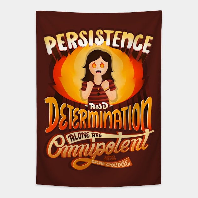 Persistence Determination Omnipotent Calvin Coolidge Patient Tapestry by ChinkyCat