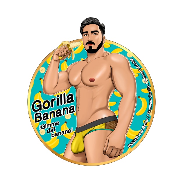 Gorilla banana by TheArtOfRichie