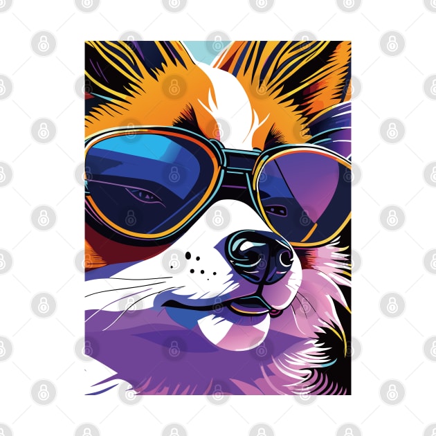 Shades of Cool: A Stylish Dog in Sunglasses by linann945