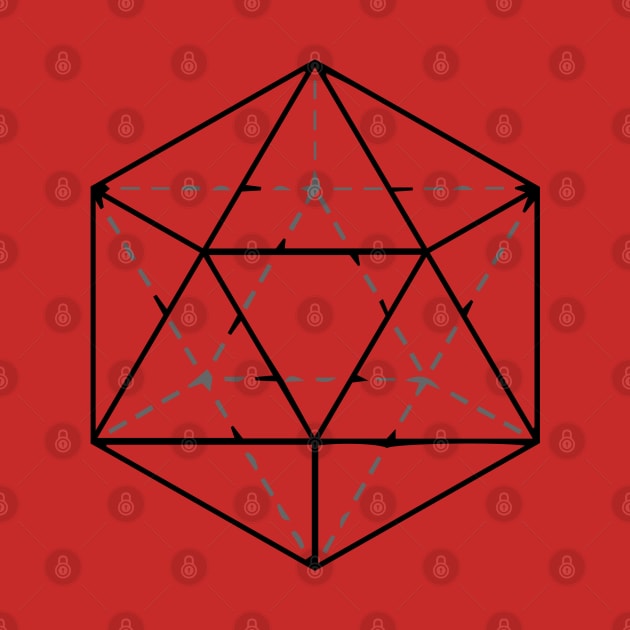 Rough d20 by Avengedqrow