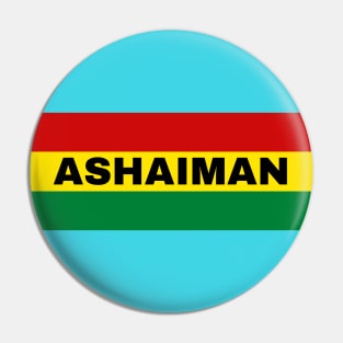 Ashaiman City in Ghana Flag Colors Pin