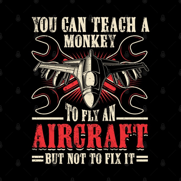 Aircraft Mechanic Aviation Airplane Mechanic by IngeniousMerch