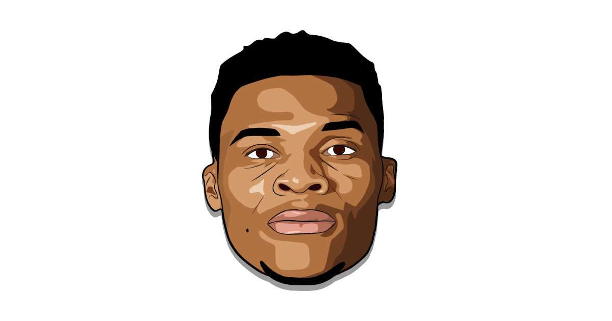 Russell Westbrook Cartoon - Russell Westbrook - Sticker | TeePublic