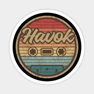 Havok Retro Cassette Circle Magnet