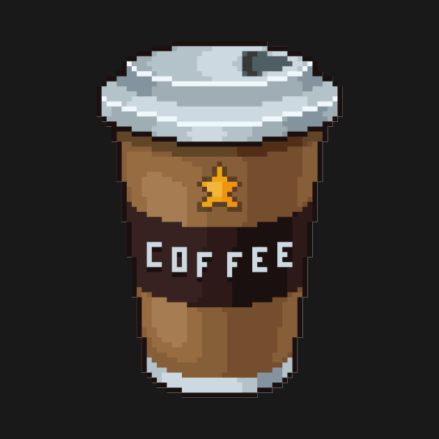 Pixel Art Coffee by info@dopositive.co.uk