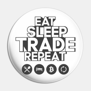 EAT SLEEP TRADE REPEAT - Ethereum Shirt and Hoodie Pin