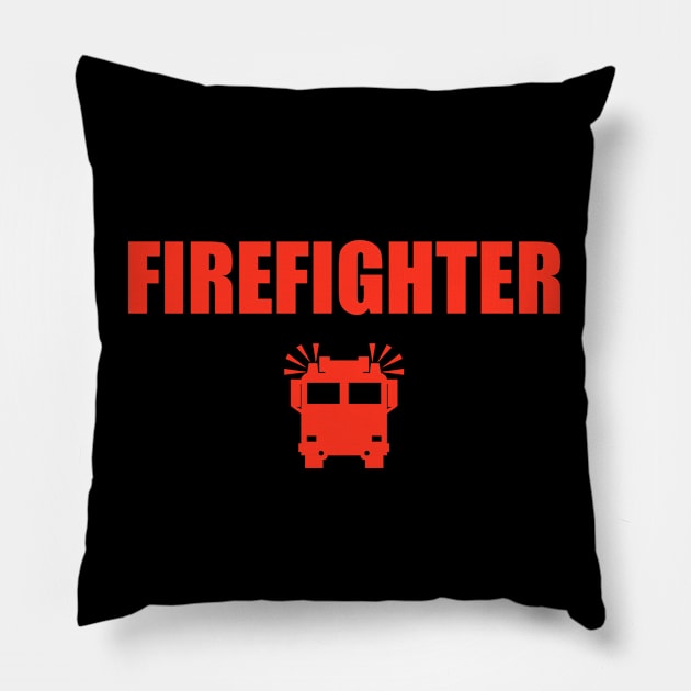 Firefighter - Great Jjob Pillow by Celestial Mystery