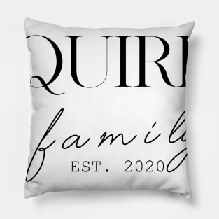 Squires Family EST. 2020, Surname, Squires Pillow