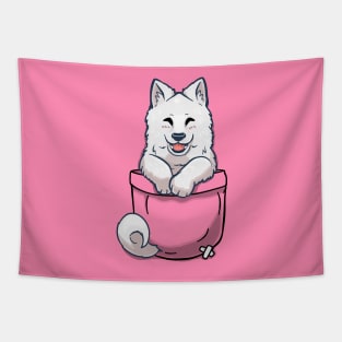 Pocket Samoyed Tapestry