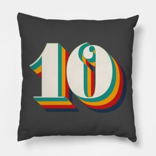 Number 10 Pillow