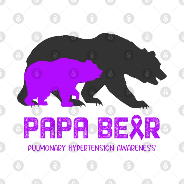 Papa Bear Pulmonary Hypertension Awareness Support Pulmonary Hypertension Warrior Gifts by ThePassion99