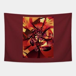 Autumnal Fractal Tree Tapestry