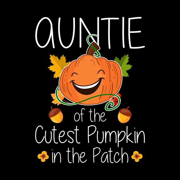 Auntie Of The Cutest Pumpkin Halloween Costume by foxmqpo