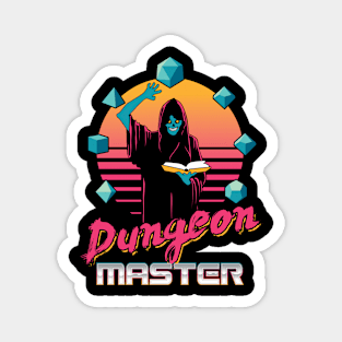 Dungeon Master Lich Outrun Neon Magnet