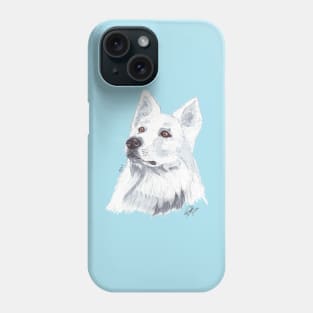 WHITE SWISS SHEPHERD DOG Phone Case