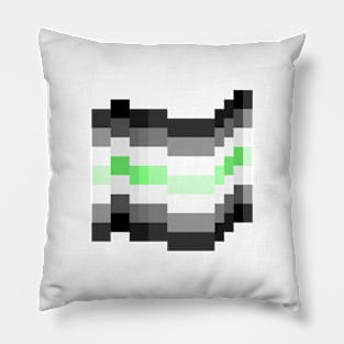 Agender Pixel Pride Flag Pillow