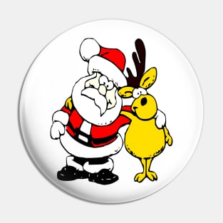 SANTA & DEER Pin