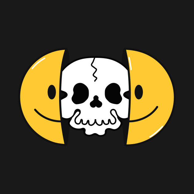 Smile it won't kill you Skull by Weird Banana