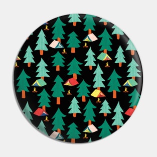 Camping Tents In The Forest Pin