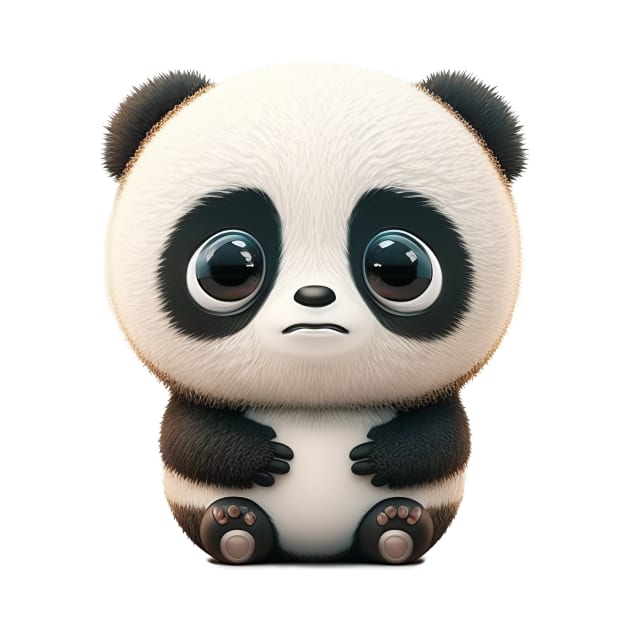 Panda Cute Adorable Humorous Illustration by Cubebox