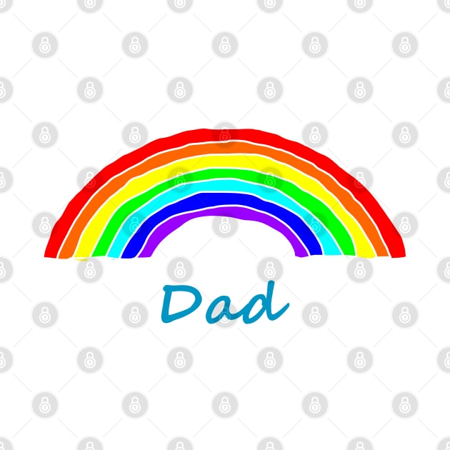 Dad Rainbow for Fathers Day by ellenhenryart