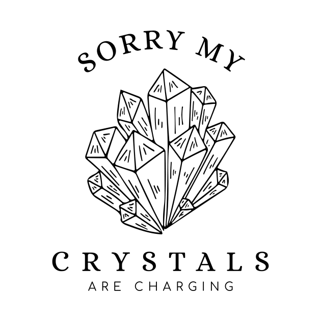 Sorry My Crystals Are Charging by Narak Prints