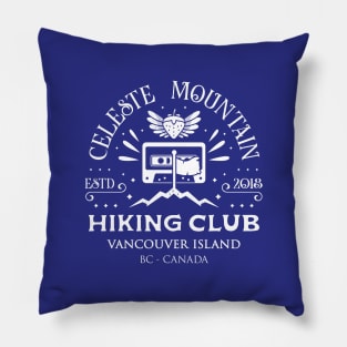 Celeste Mountain Hiking Emblem Pillow