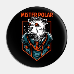 Mister Polar Bear Pin