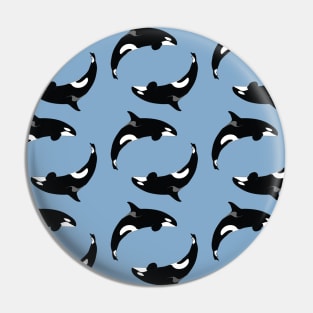 Orca Pattern Pin