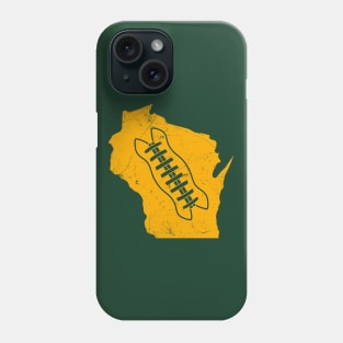 Wisconsin Football, Retro - Green Phone Case