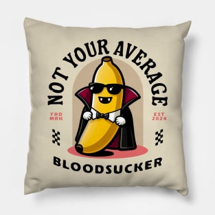 Count Dracula Banana - Funny Pillow