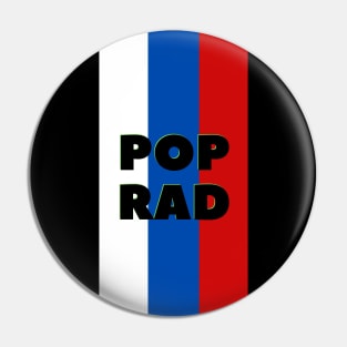 Poprad City in Slovakian Flag Colors Vertical Pin