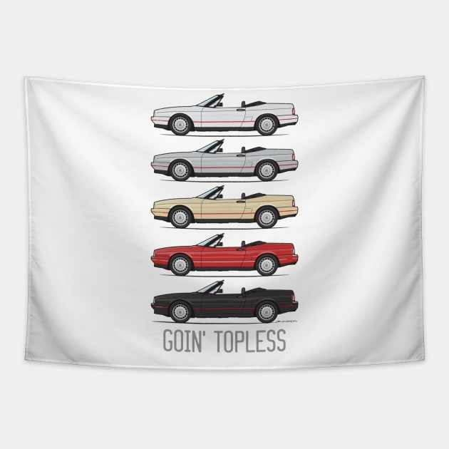 goin' topless Tapestry by ArtOnWheels