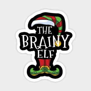 Brainy Elf Family Matching Christmas Holiday Group Gift Pajama Clever Magnet