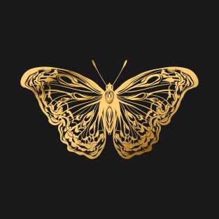 gold butterfly T-Shirt