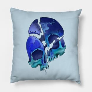 Water Skull Pillow