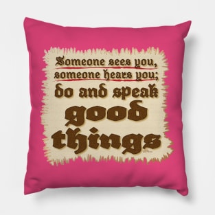 Good Things-plaque Pillow