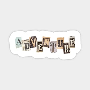 Adventure Lettering Magnet