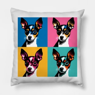 Toy Fox Terrier Pop Art - Dog Lovers Pillow