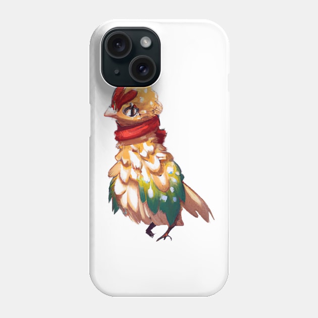 Cute Pheasant Drawing Phone Case by Play Zoo