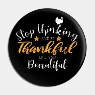 thankful shirt for thanksgiving Pin