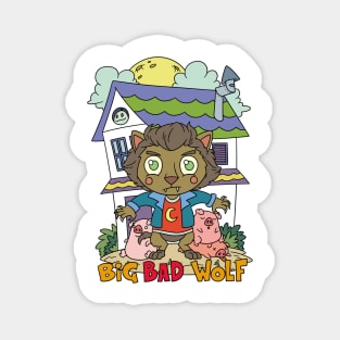 Big Bad Wolf Halloween Gift Magnet