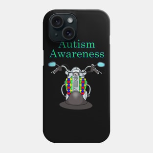 Biker Autism Awareness 1 Motorcycle Phone Case