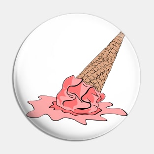 dropped ice cream Pin